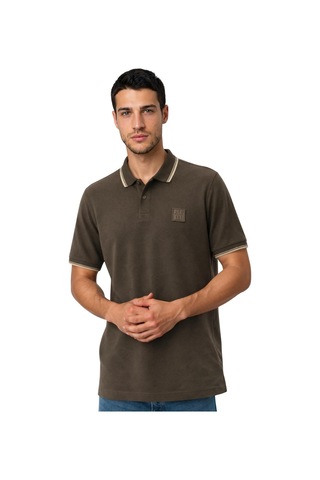 Arma Ar-ma Erkek Polo Yaka Tişört Baskisiz Basic Örme Kumaş Regular Fit %100 Pamuk 30/1 Çift Toplama Penye Pike Y31374357102 Haki-h4