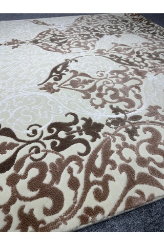 Tiffany Halı Tual TF 319 A 150x230 Beyaz Vizon Pudra 4 M2 Halı !