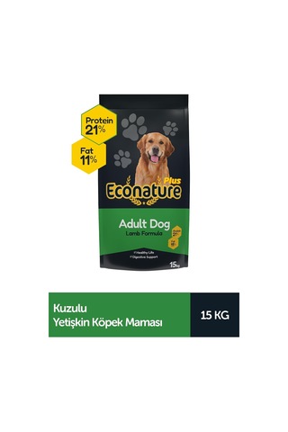 Plus Kuzulu Yetişkin Köpek Maması 15kg