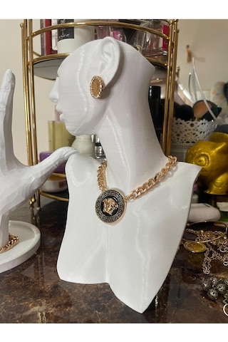 Dekoratif Takı Organizer Manken Şık Makyaj Mücevher Kolye Tasarım Sergi Yüzük 20cm