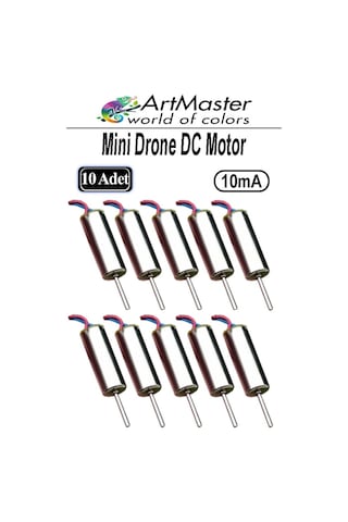 Mini Drone Motoru 10 Adet Çekirdeksiz Yüksek Hızlı Güçlü Deney Dc Dron Motoru Uçak Mini Drone Motoru Okul Helikopter