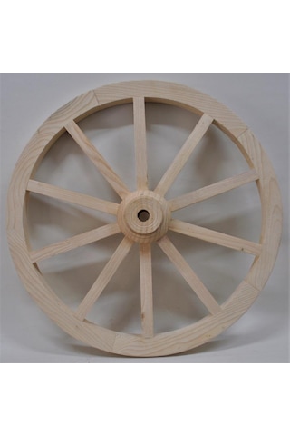 Otantik Ahşap At Arabası Tekeri 70 Cm. Duvar Dekoru Diğer