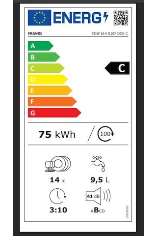 Franke FDW 614 D10P 10 Programlı 14 Kişilik Bulaşık Makinesi
