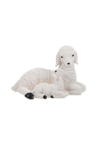 Ev Ve Bahçe İçin Sevimli Hayvan Reçine Heykel Minyatür Koyun Figü