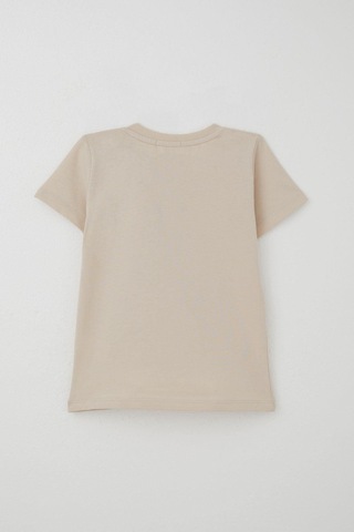 Breeze Erkek Bebek Şortlu Takım Havalı Ayıcık Baskılı 9 Ay-3 Yaş, Bej Bej