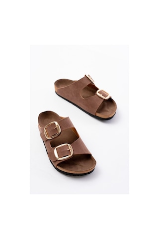 Aymood P-101 Taba Günlük Birkenstock Kadın Terlik