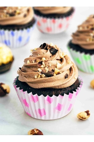 200'lü Kek Kalıbı Muffin Kağıdı Kurabiye Kalıbı Kek Kapsülü Desenli