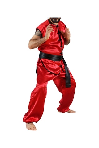 Dosmai Sıfır Kol Wushu Nançuan Elbisesi Kırmızı Vs111 Kırmızı