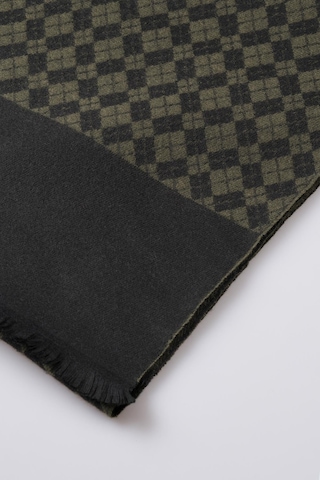 İnce Dokulu Desenli Viskon Şal Kaşkol Atkı Yeşil