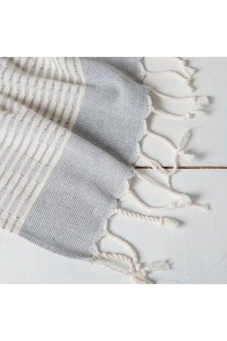 Kyver Yummy Desenli Peşkir %100 Pamuk 45x90 Cm Gri