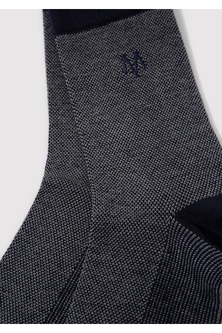 Mavi - Baskılı Lacivert Soket Çorap 091760-28417 Lacivert (319697761) Lacivert