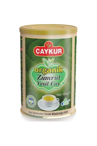 Çaykur Organik Zümrüt Yeşil Çay Teneke 125 G Çaykur Organik Zümrüt Yeşil Çay Teneke 125 G