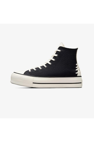 Converse Chuck Taylor All Star Crafted Laces Lift Platform Kadın Günlük Spor Ayakkabı C-cona12552b10001 Siyah