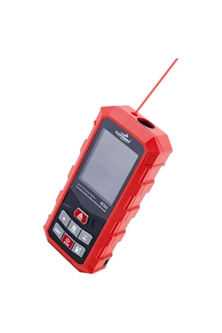 Dawrek H01 Lazer Mesafe Ölçer 80 Metre Dijital Hassas Ölçüm Cihazı Çok Fonksiyonlu Kırmızı