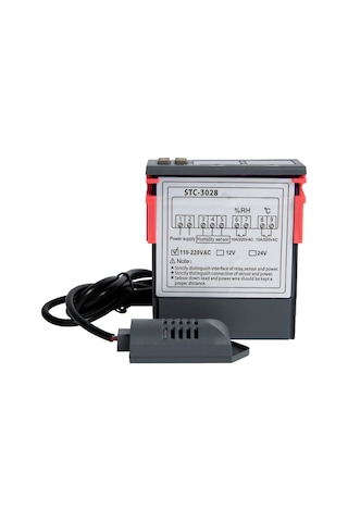 STC-3028 AC 110-220V LCD Ekranlı Nem Sıcaklık Kontrol Modülü