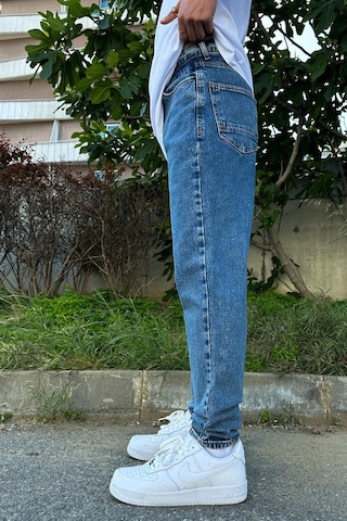 Mavi Dokulu Mavi Basic D53 Boyfriend Pantolon Mavi