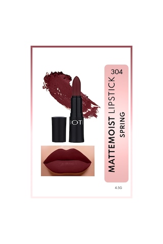 Note Cosmetique Mattemoist Lipstick Mat Bitişli Ruj 304 Spring - Bordo