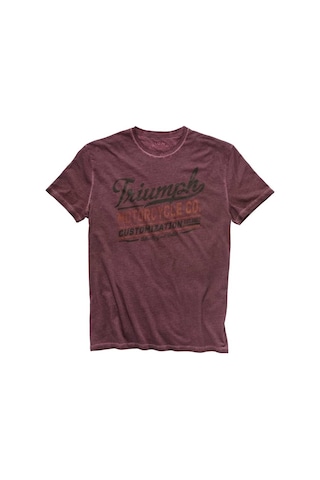 Triumph Costello Bisiklet Yaka Kısa Kol Mor Tshirt