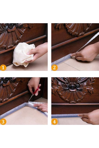 3 Metre 15 Mm Kendinden Yapışkanlı Kapı Pencere Rüzgar Ses Kesici Şerit Bant