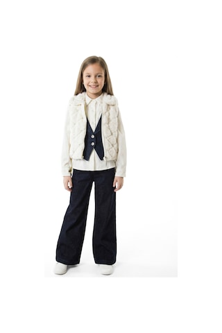 Xo Kids Kız Çocuk 4lu Alt Üst Takım 7-14 Yaş 3927-4927 Ekru