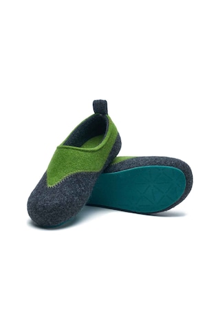 Comfortfusse Yewsh - Erkek Ortopedik Yün Keçe Ev Ayakkabısı Koyu Gri Yün