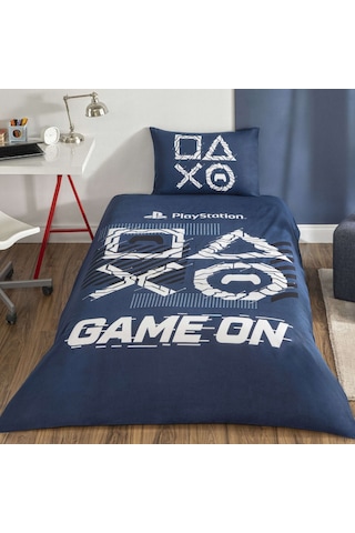 Taç Lisanslı Playstation Game On Tek Kişilik Pamuk Nevresim Takımı 100 000000001000051240 Çok Renkli