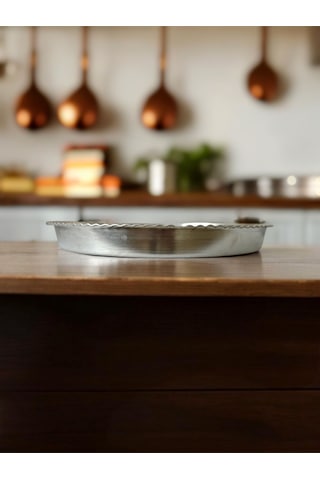 Modabakir Yuvarlak Fırın Tepsisi Bakır Premium Model:45658987 Gri