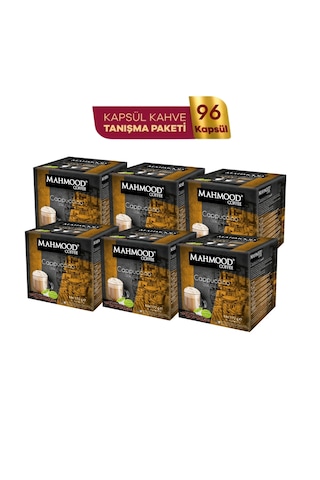 Mahmood Coffee Cappuccino Kapsül Tanışma Paketi Dolce Gusto Uyuml