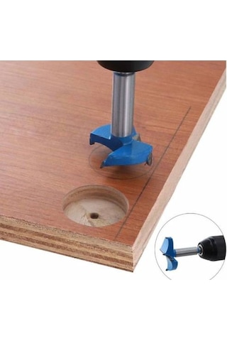 Tas Menteşe Freze Ucu 70Mm Ahşap Elmas Uçlu Yuva Açma Pancı Ka...