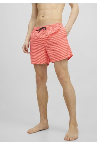 Jack & Jones Logo Kumaşlı Deniz Şortu- Crete 12202958 Hot Coral Mercan