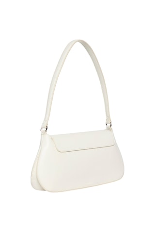 Calvin Klein Hardware Flap Kadın Omuz Çantası-14817 Ekru