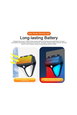 Ccgloball Güneşli Titreşimli Uyarı Lambaları 129db Alarm Ip65 Su Geçirmez Siyah