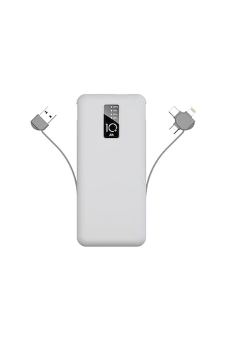 Zore PW-05 Hızlı Şarj Led Göstergeli Micro Lightning Type-C Kablolu Taşınabilir 10000 mAh Powerbank