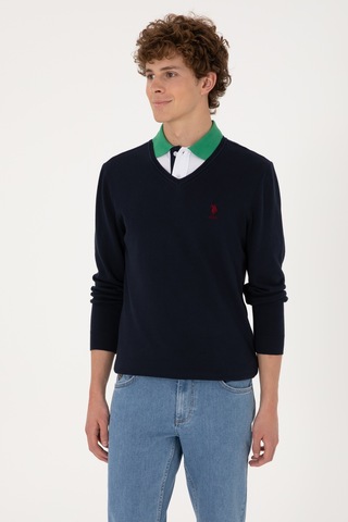 U.S. Polo Assn. Erkek Lacivert Basic Kazak 50288881-VR033