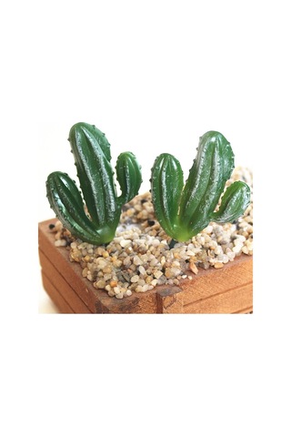 Sones 2 Adet Yapay Mini Kaktüs Bahçe Peyzaj Ev Ofis Dekorasyonu, Stil: Bir Kaktüs