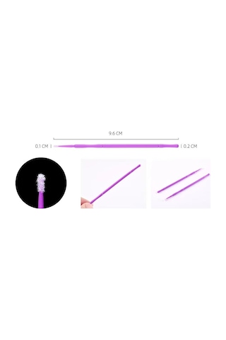 Micro Brush İpek Kirpik Ve Blading Fırçası 100lü