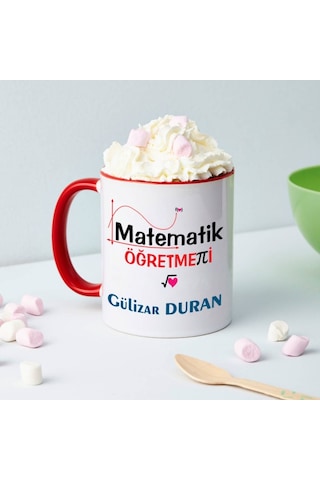 Kişiye Özel Matematik Öğretmeni Kupa Bardak Ha19