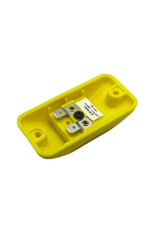 Sanel Stop Butonu Düz Tip Engelli Sarı 80 38 Mm