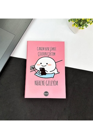Canım Ben Şimdi Tasarımlı Kırtasiye Seti Çok Renkli