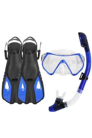 Techtic Paletli Şnorkel Seti Tüplü Dalış 37-41 S-m 42-47 L-xl