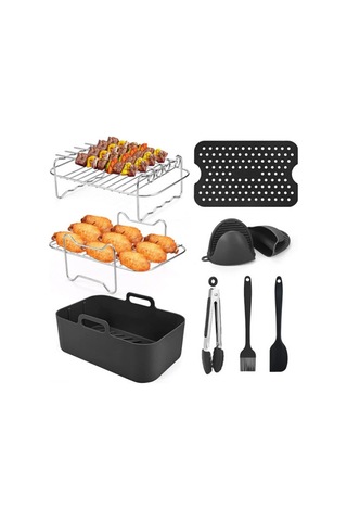 Sones Ninja Dz201 Dz401 Dz550 Serisi Hava Fritözü 8'i 1 Arada Dikdörtgen Kit