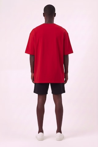 Blow Up World Series Kırmızı Oversize Erkek T-shirt 142809 SİYAH