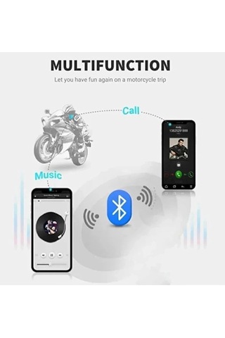 X3 Motor Kask Kulaklık Rgb Modlu Su Geçirmez 5.3 Bluetooth Interc