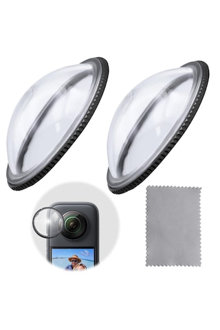 Insta360 X4 Aksiyon Kamera Uyumlu Lens Koruyucu Şeffaf (X4 AİR ile uyumlu değildir)