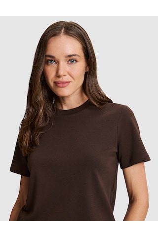Pierre Cardin Kahverengi Regular Fit Basic Tişört 50331306 Vr029