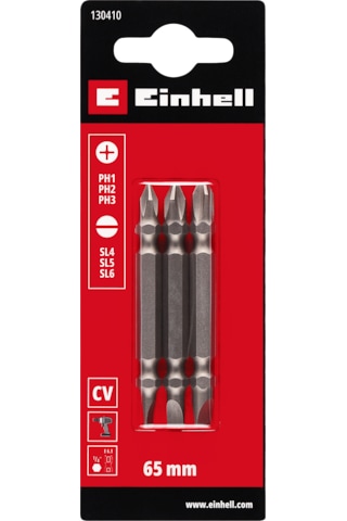 Einhell Düz Bits Ucu 65 Mm Yıldız Düz Uç Seti 3 Adet - 49130410
