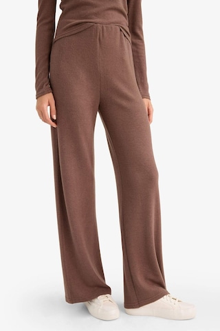 Defacto Beli Lastikli Wide Leg Geniş Paça Kahverengi Kadın Eşofman Altı F0981ax/bn258 Kahverengi