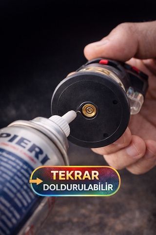 Turbo Torch Pürmüzlü Çakmak 1300 C Jet Alev Gaz Ayarlı Kilitli Doldurulabilir Torch Çakmak