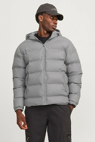 Jack & Jones Erkek Şişme Mont Gri