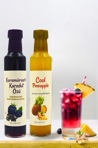 Beygurme Serin Yaz Ikilisi Cool Pineapple & Karamürverli Karadut Özü 2'li